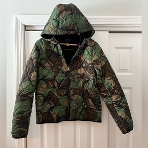 Boy’s Polo Ralph Lauren Quited Camo Jacket with Hood